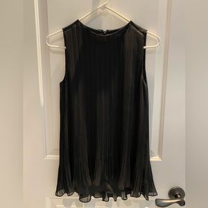 Black, sleeveless top from Club Monaco.